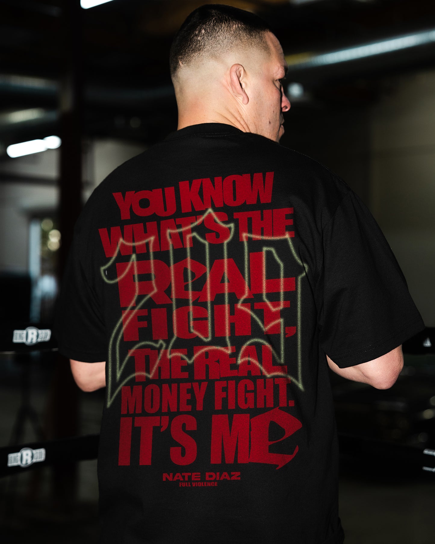 Real Money Fight "Classic" Tee in Black