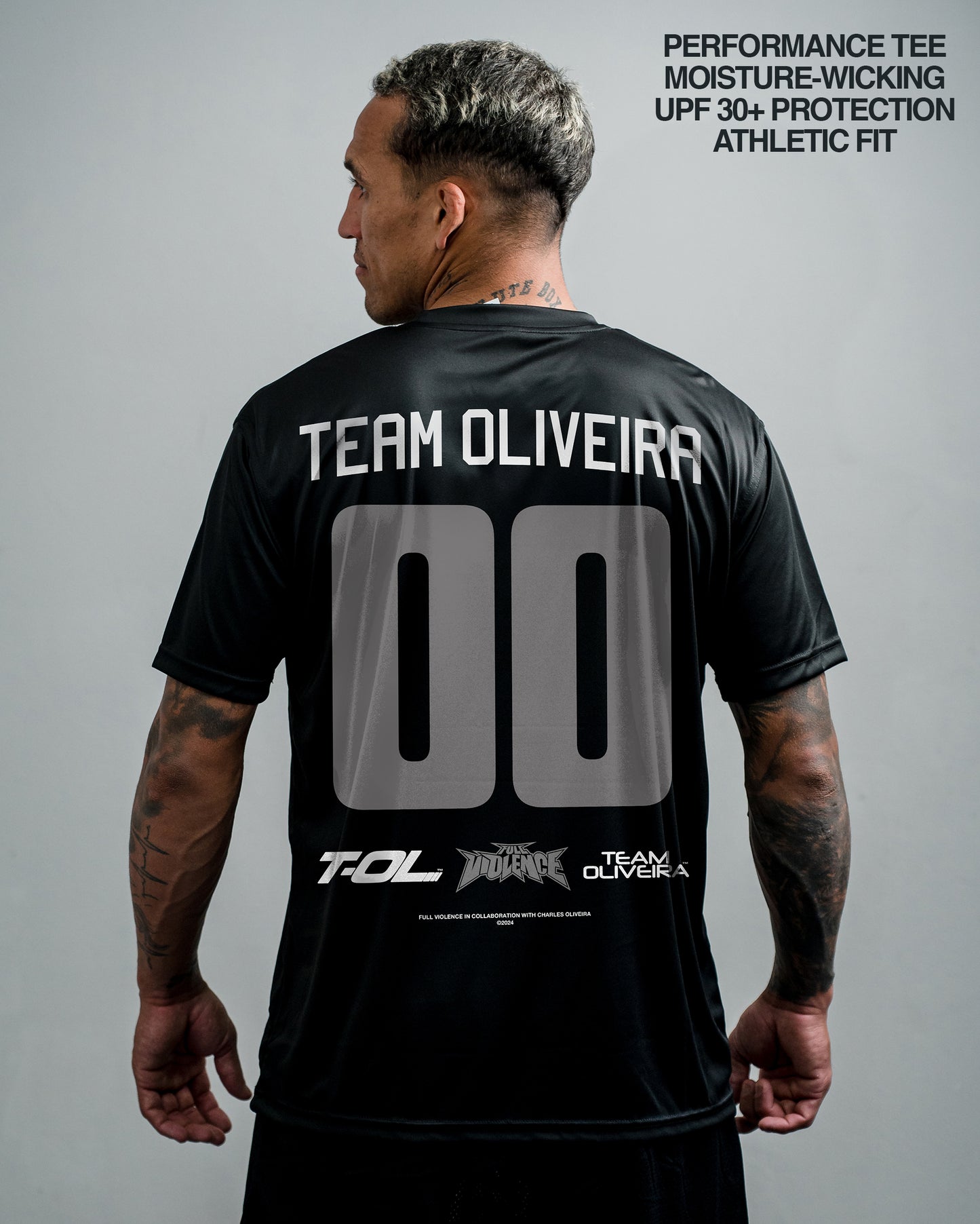 Team Oliveira "Active" Tee in Black