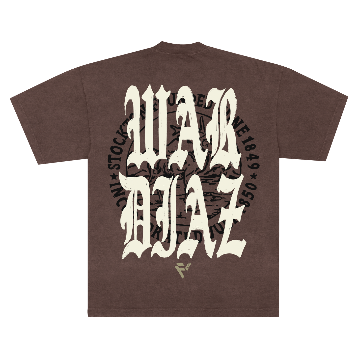 War Diaz "Premium" Tee in Chocolate Brown