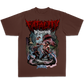 Fatality Double Bullet "Premium" Tee in Chocolate Brown