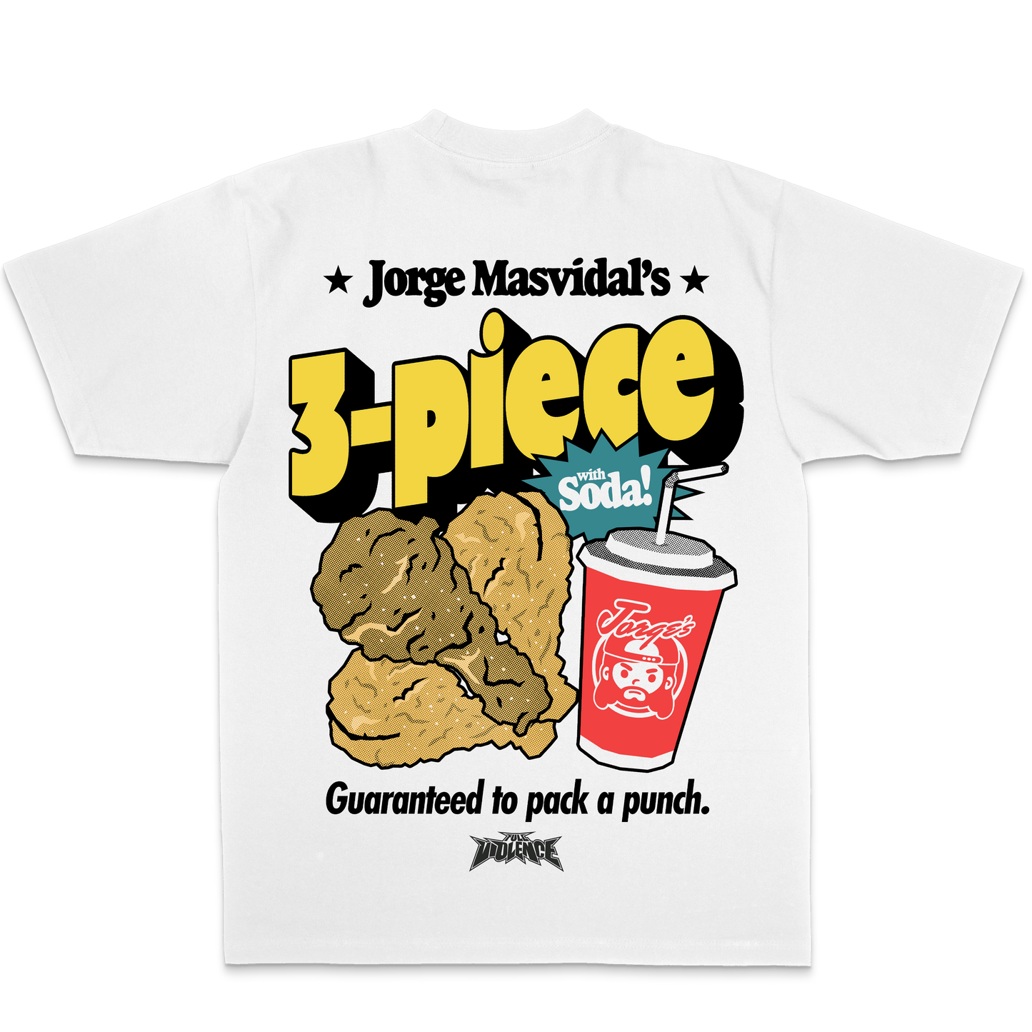 Jorge Masvidal 3 Piece "Classic" Tee in White