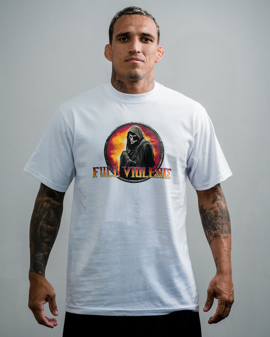 Mortal Violence "Classic" Tee in White