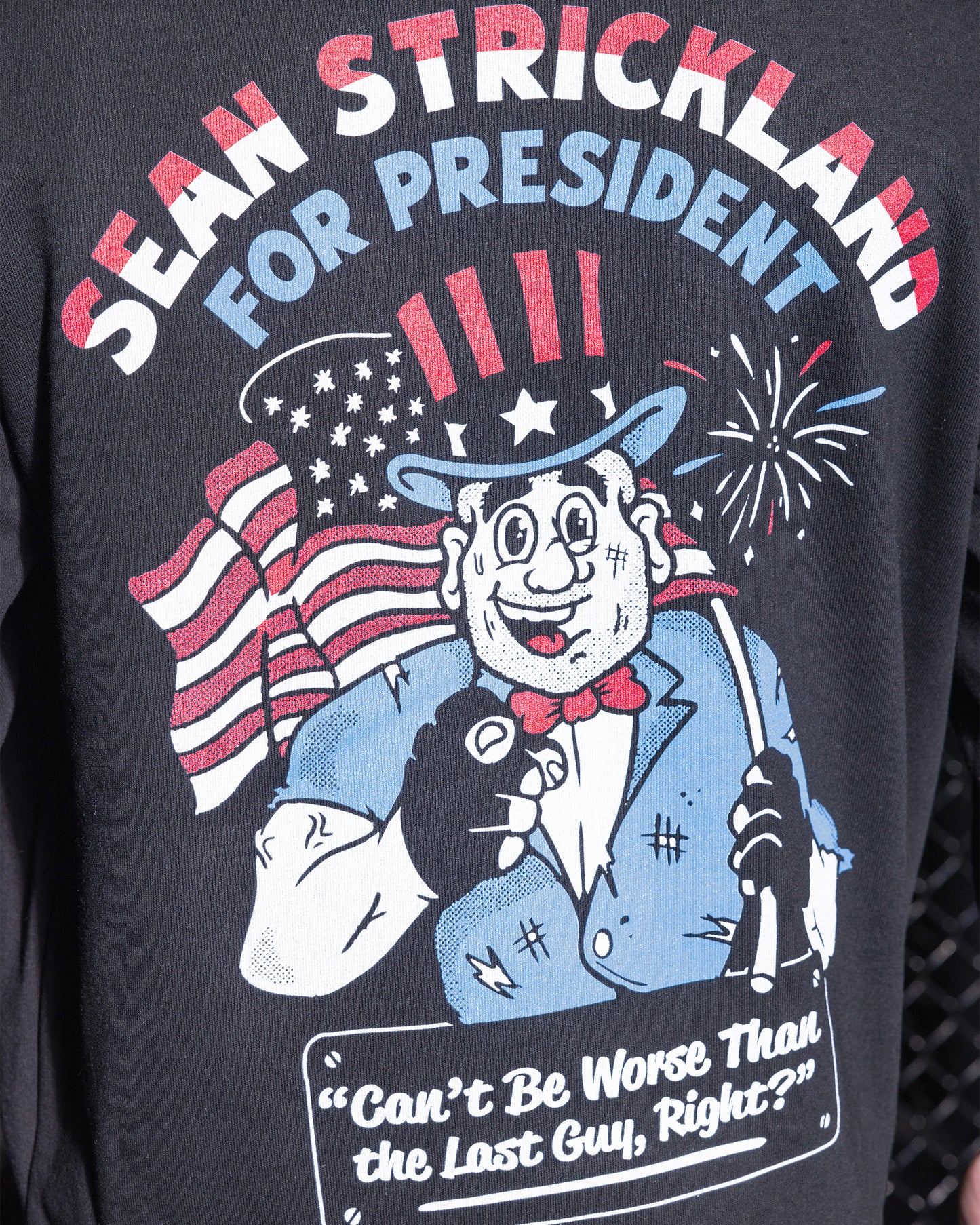 Sean Strickland for President Hoodie in Black