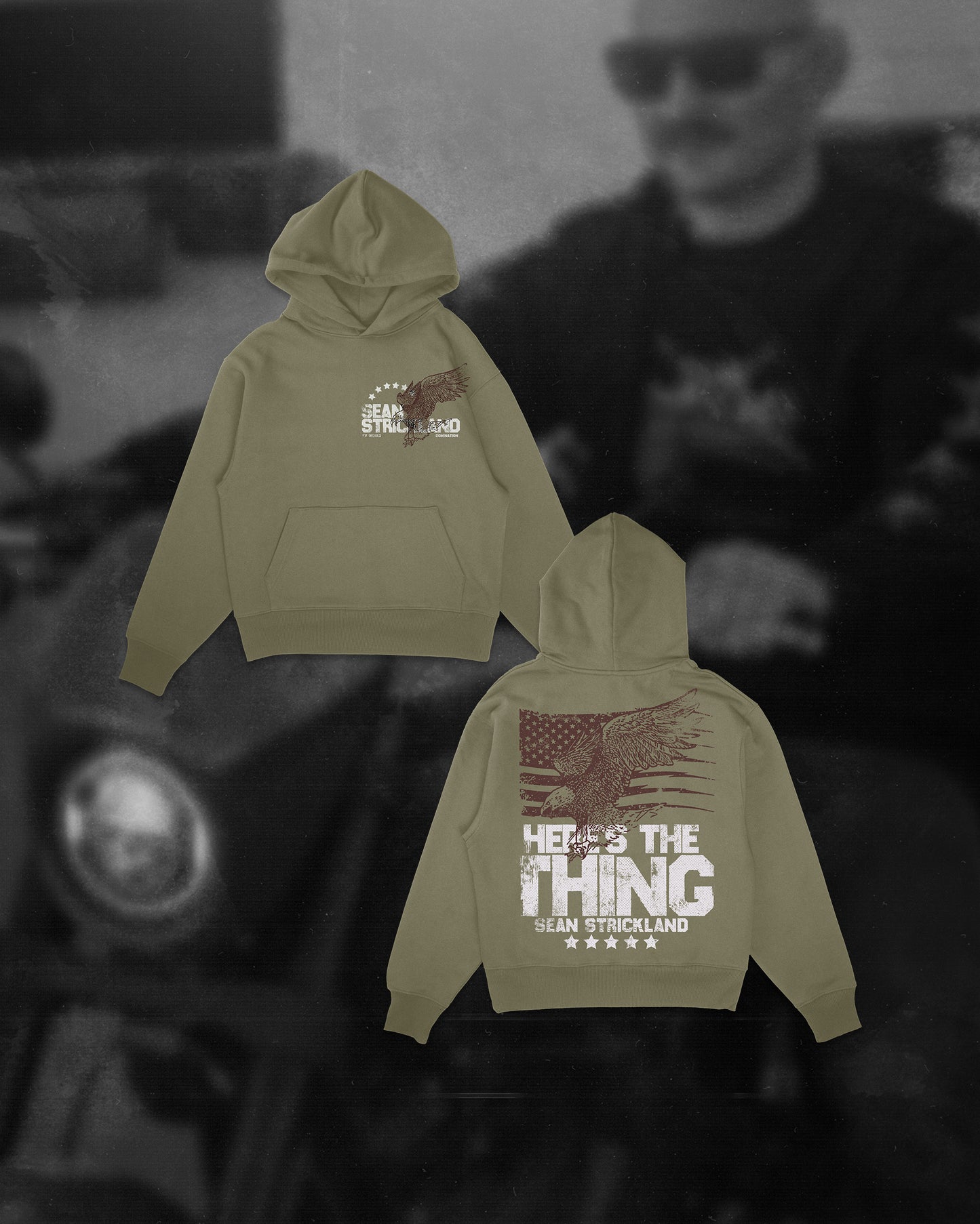 Here's the Thing Hoodie in Army Green