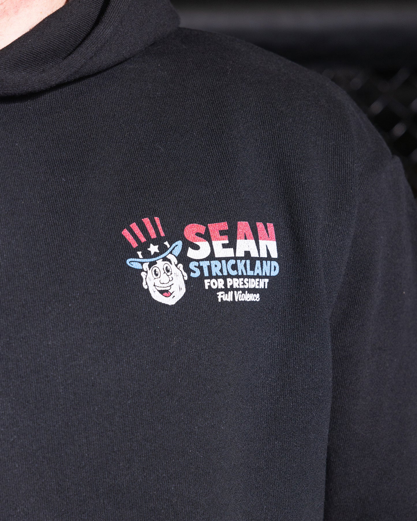 Sean Strickland for President Hoodie in Black