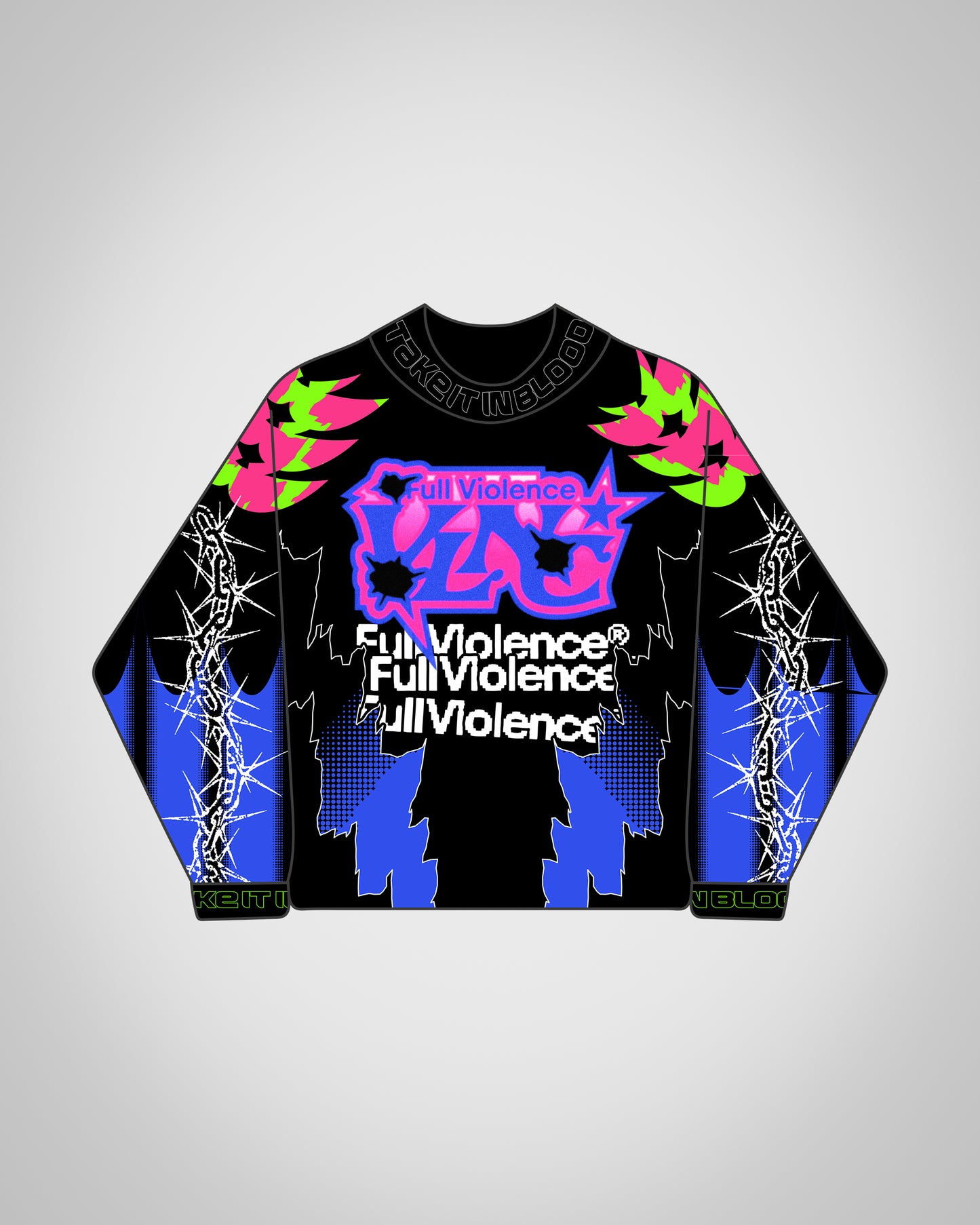 FV Cyber Long Sleeve in Black/Pink