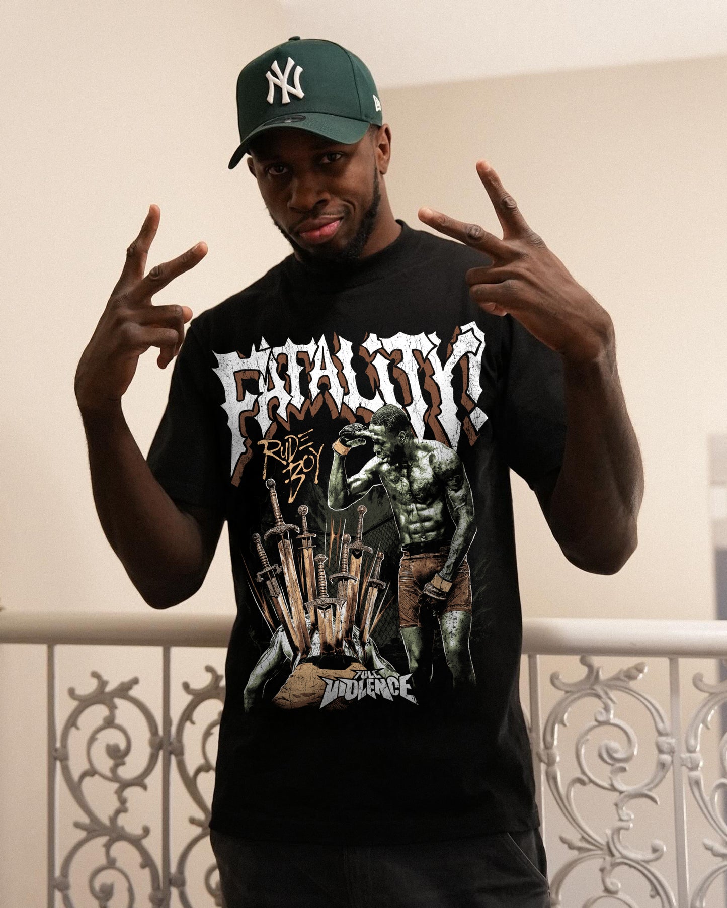 Rudeboy Fatality “Classic” Tee in Black
