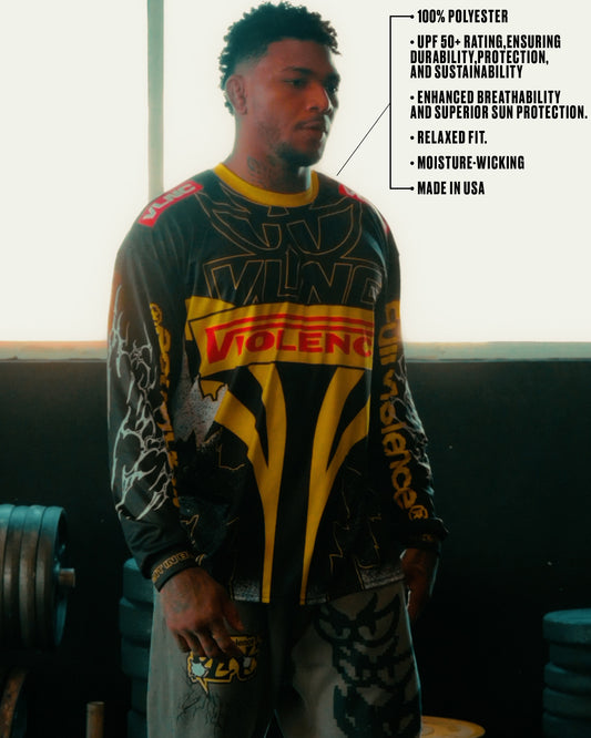 FV Cyber Long Sleeve in Black/Yellow