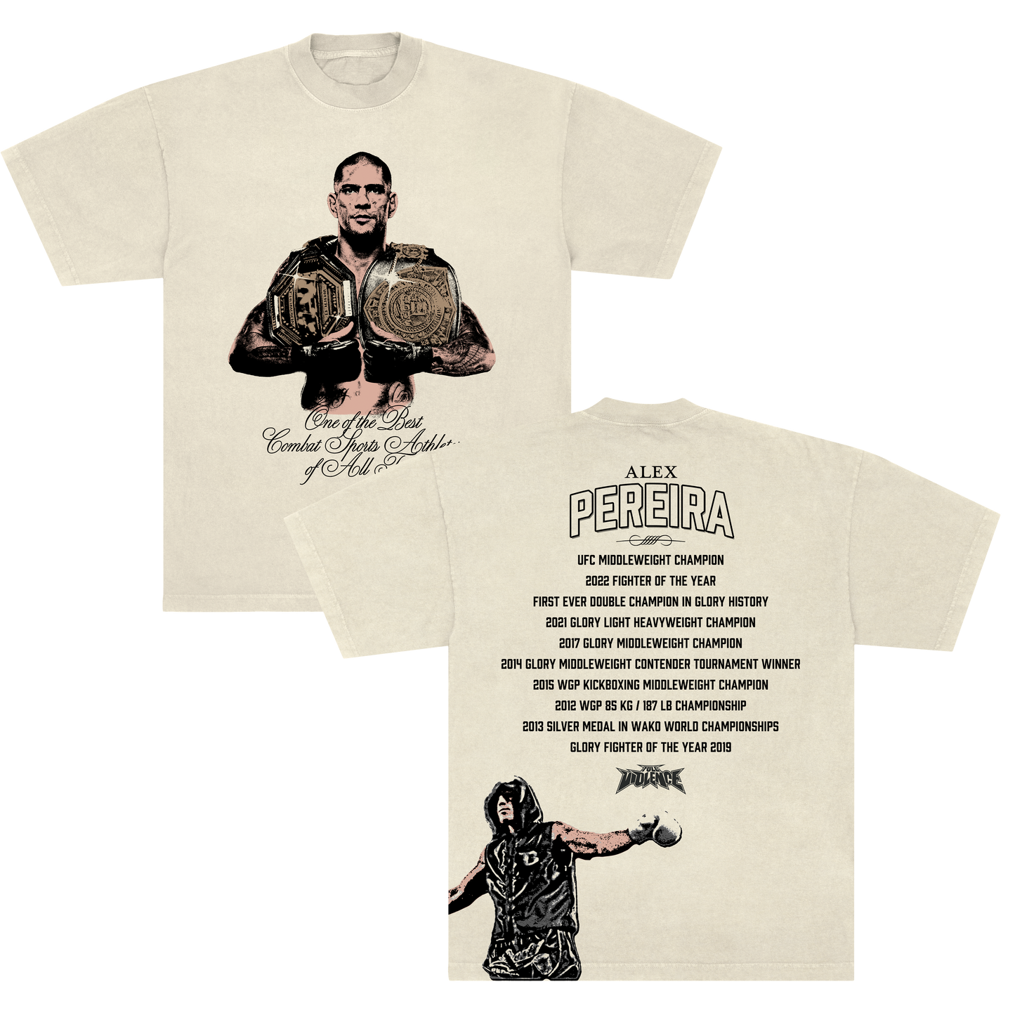 ACCOLADES TEE (LIMITED EDITION, OFF-WHITE) – FULL VIOLENCE STORE