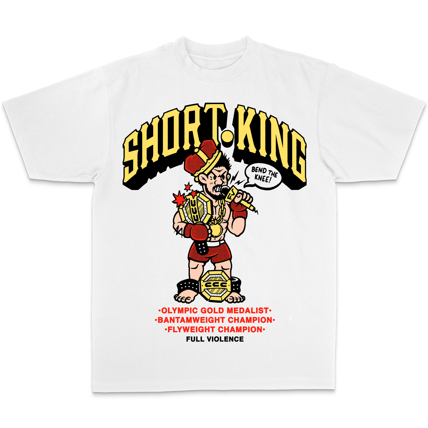 Short King "Classic" Tee in White